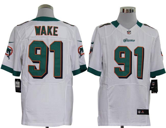 Nike Miami Dolphins 91 Cameron Wake White Elite Nike NFL Jerseys Cheap