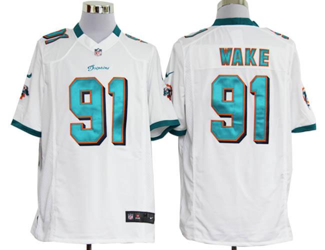 Nike Miami Dolphins 91 Cameron Wake White Game Nike NFL Jerseys Cheap