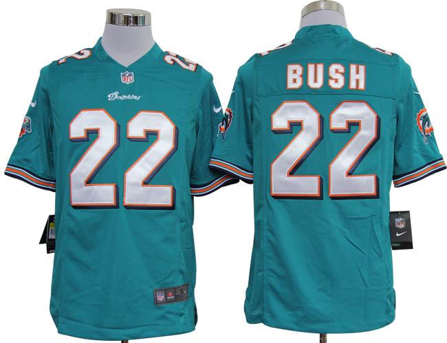 Nike Miami Dolphins 22 Bush Green Game Nike NFL Jerseys Cheap