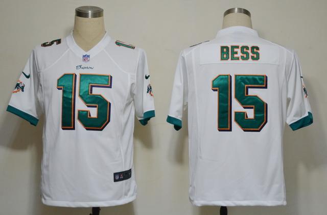 Nike Miami Dolphins 15 Davone Bess White Game Nike NFL Jerseys Cheap