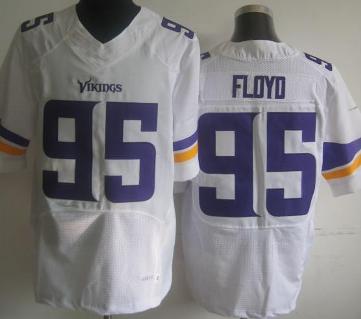 Nike Minnesota Vikings 95 Sharrif Floyd Elite White NFL Jerseys Cheap