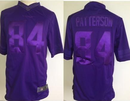 Nike Minnesota Vikings 84 Cordarrelle Patterson Purple Drenched Limited NFL Jersey Cheap