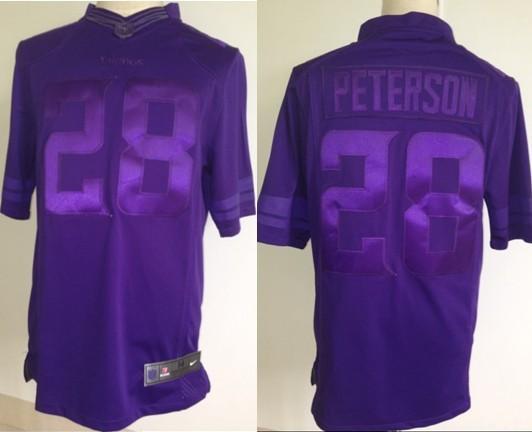 Nike Minnesota Vikings 28 Adrian Peterson Purple Drenched Limited NFL Jersey Cheap