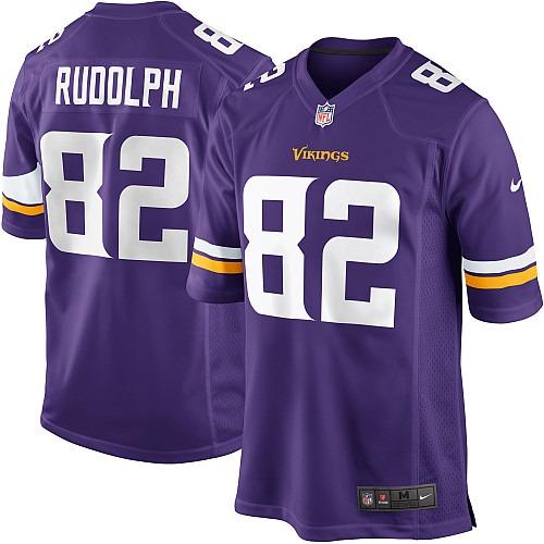Nike Minnesota Vikings 82 Kyle Rudolph Purple Game NFL Jerseys 2013 New Style Cheap