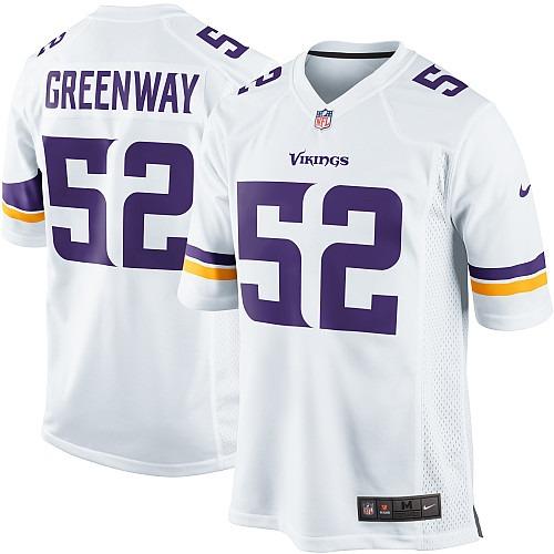 Nike Minnesota Vikings 52 Chad Greenway White Game NFL Jerseys 2013 New Style Cheap