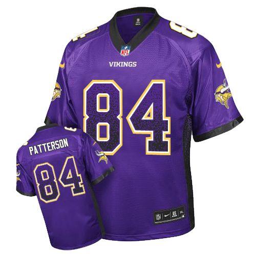 Nike Minnesota Vikings 84 Cordarrelle Patterson Purple Drift Fashion Elite NFL Jerseys Cheap