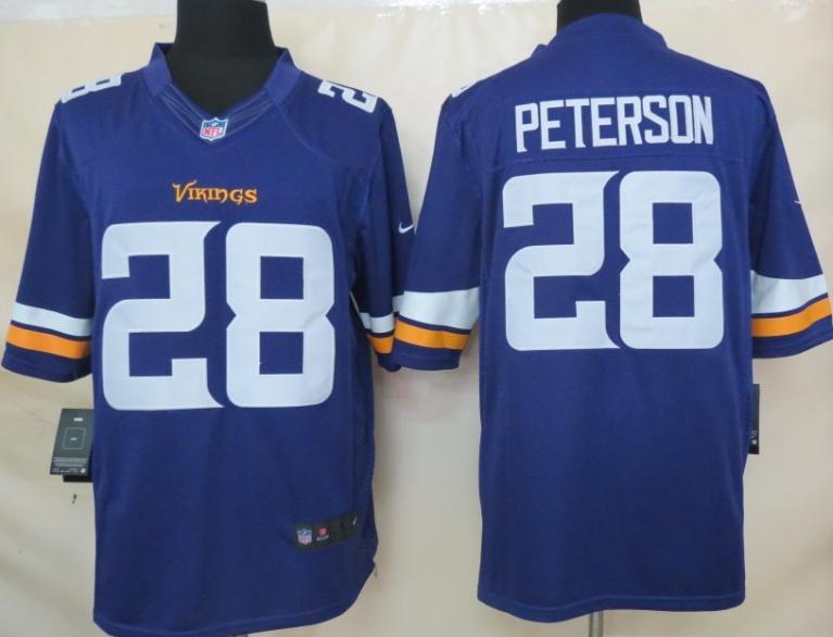 Nike Minnesota Vikings 28 Adrian Peterson Purple Limited NFL Jerseys 2013 New Style Cheap