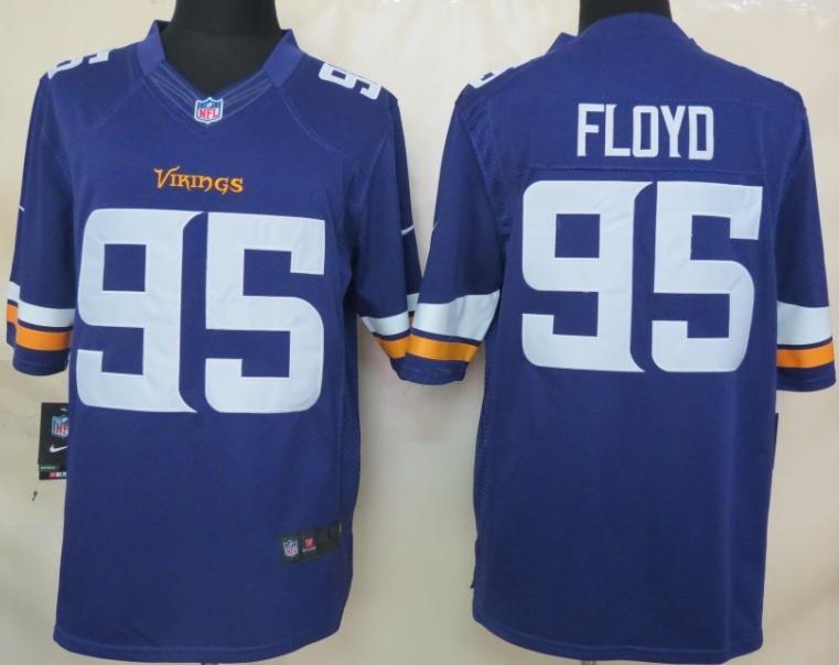 Nike Minnesota Vikings 95 Sharrif Floyd Purple Limited NFL Jerseys 2013 New Style Cheap