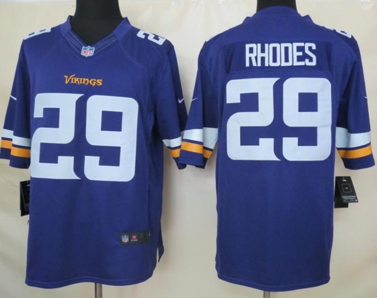 Nike Minnesota Vikings 29 Xavier Rhodes Purple Limited NFL Jerseys 2013 New Style Cheap