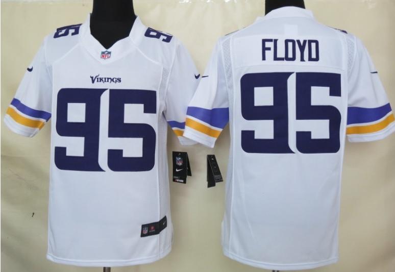 Nike Minnesota Vikings 95 Sharrif Floyd White Limited NFL Jerseys 2013 New Style Cheap