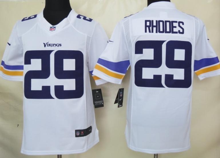 Nike Minnesota Vikings 29 Xavier Rhodes White Limited NFL Jerseys 2013 New Style Cheap