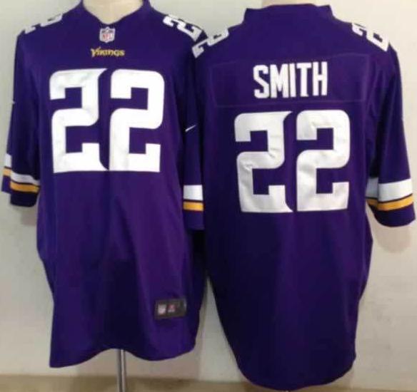 Nike Minnesota Vikings 22 Harrison Smith Purple Game NFL Jerseys 2013 New Style Cheap