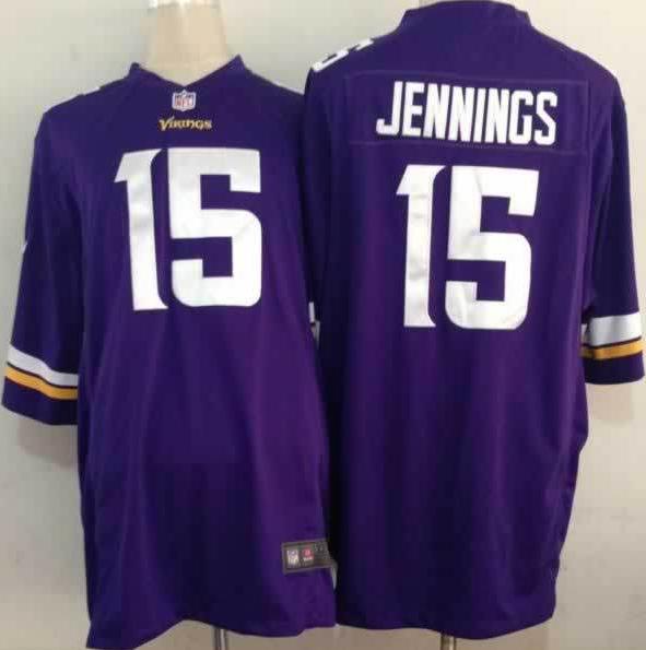 Nike Minnesota Vikings 15 Greg Jennings Purple Game NFL Jerseys 2013 New Style Cheap