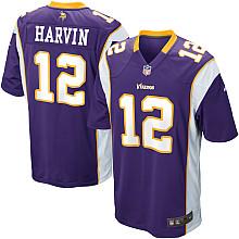 Nike Minnesota Vikings 12# Percy Harvin Purple Nike NFL Jerseys Cheap