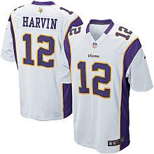 Nike Minnesota Vikings 12# Percy Harvin White Nike NFL Jerseys Cheap