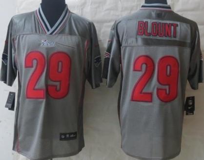 Nike New England Patriots 29 LeGarrette Blount Grey Vapor Elite NFL Jerseys Cheap
