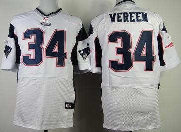 Nike New England Patriots 34 Shane Vereen Elite White NFL Jerseys Cheap