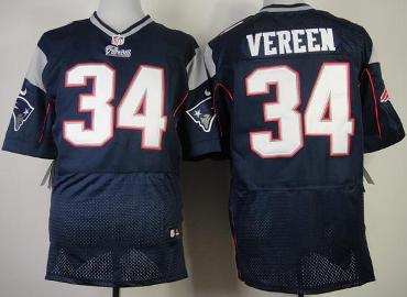 Nike New England Patriots 34 Shane Vereen Blue Elite NFL Jerseys Cheap
