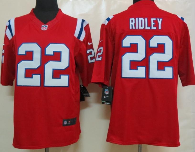 Nike New England Patriots 22 Stevan Ridley Red LIMITED NFL Jerseys Cheap