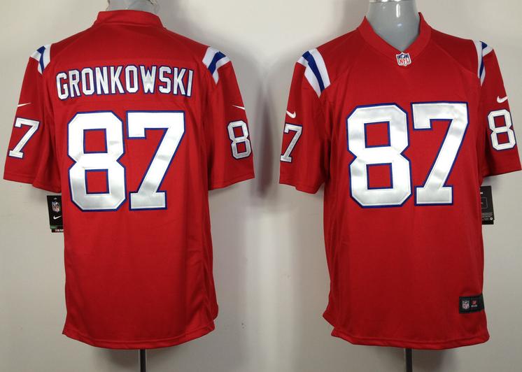 Nike New England Patriots 87 Rob Gronkowski Red Game NFL Jerseys Cheap