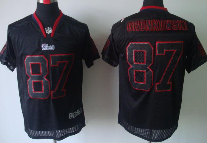 Nike New England Patriots 87 Rob Gronkowski Lights Out Black Elite NFL Jerseys Cheap