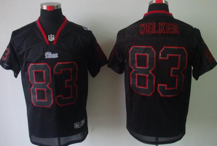 Nike New England Patriots 83 Wes Welker Lights Out Black Elite NFL Jerseys Cheap