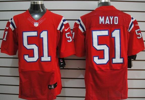 Nike New England Patriots 51 Mayo Red Elite Nike NFL Jerseys Cheap