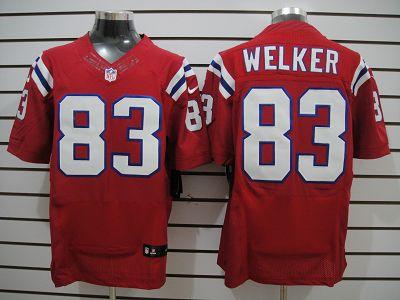 Nike New England Patriots 83 Wes Welker Red Elite Nike NFL Jersey Cheap