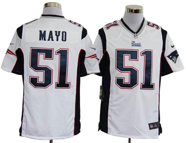 Nike New England Patriots 51 Mayo White Game Nike NFL Jerseys Cheap