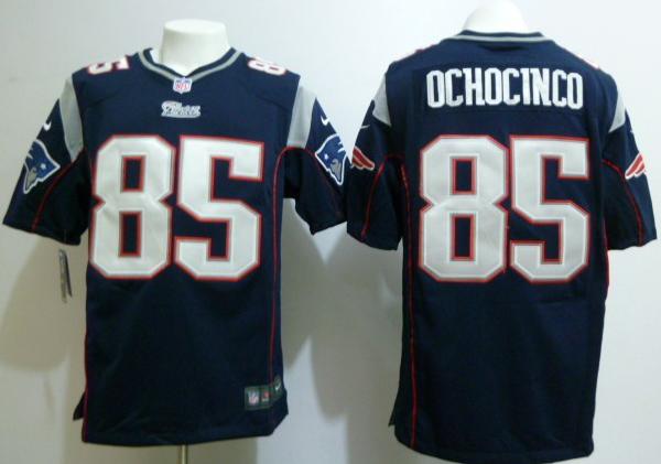 Nike New England Patriots 85 Chad Ochocinco Blue Nike NFL Jerseys Cheap