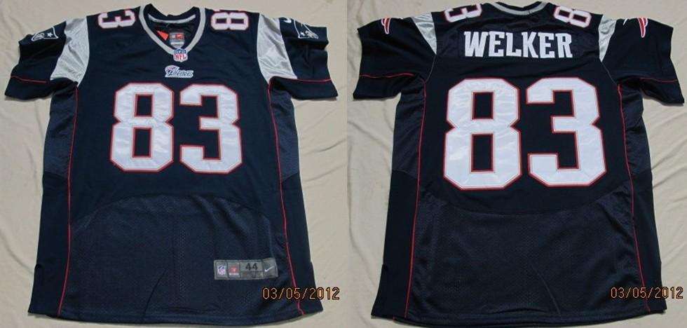 Nike New England Patriots 83 Wes Welker Blue Nike NFL Jersey Cheap