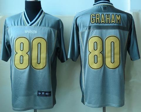 Nike New Orleans Saints 80 Jimmy Graham Grey Vapor Elite Jersey Cheap