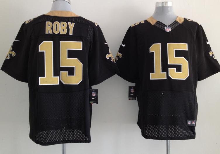 Nike New Orleans Saints #15 Courtney Roby Black Elite NFL Jerseys Cheap