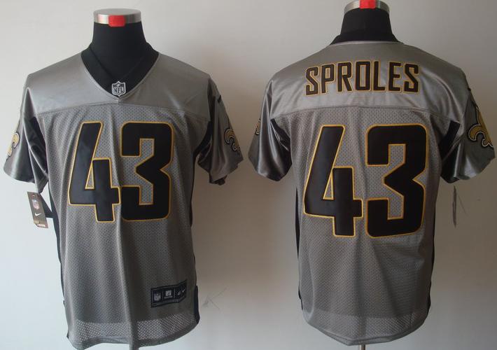 Nike New Orleans Saints #43 Darren Sproles Grey Shadow Elite NFL Jerseys Cheap