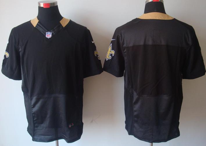 Nike New Orleans Saints Blank Black Elite NFL Jerseys Cheap