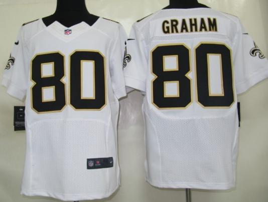 Nike New Orleans Saints #80 Jimmy Graham White Elite Nike NFL Jerseys Cheap
