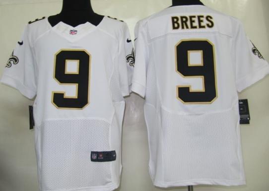 Nike New Orleans Saints 9 Drew Brees White Elite Nike NFL Jerseys Cheap