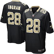 Nike New Orleans Saints 28# Mark Ingram Black Nike NFL Jerseys Cheap