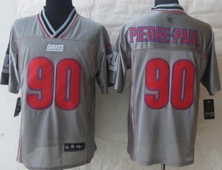 Nike New York Giants 90 Jason Pierre-Paul Grey Vapor Elite NFL Jerseys Cheap