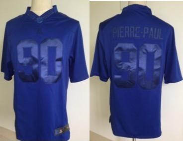 Nike New York Giants 90 Jason Pierre-Paul Blue Drenched Limited NFL Jersey Cheap