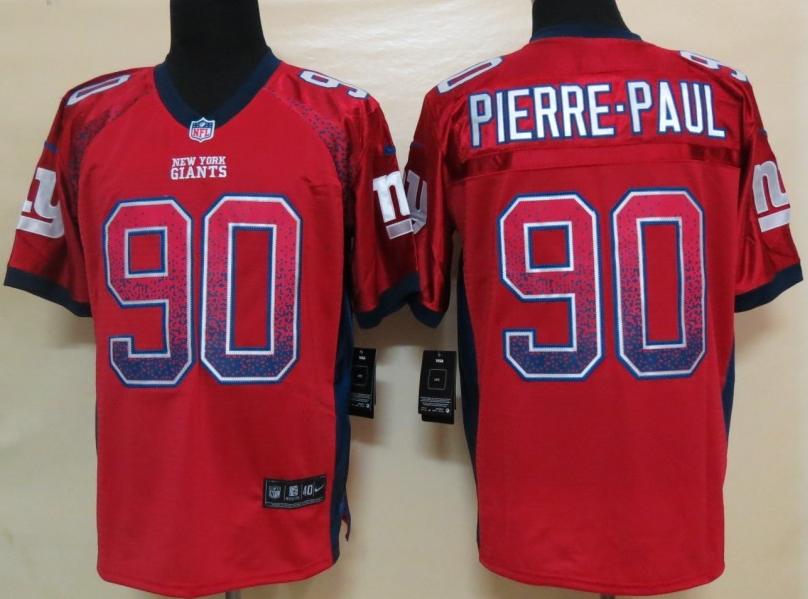 Nike New York Giants 90 Jason Pierre-Paul Red Drift Fashion Elite NFL Jerseys Cheap