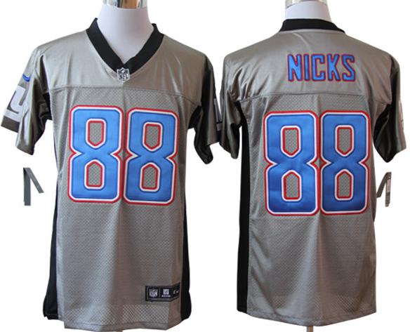 Nike New York Giants 88 Hakeem Nicks Grey Shadow NFL Jerseys Cheap