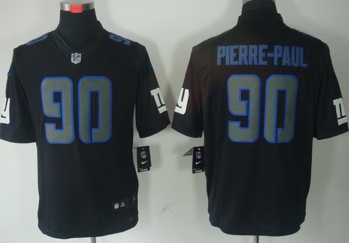Nike New York Giants #90 Jason Pierre-Paul Black Impact Game LIMITED NFL Jerseys Cheap