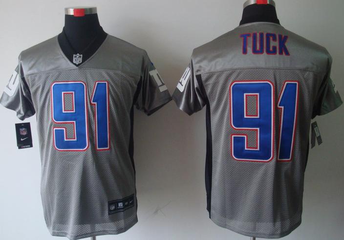 Nike New York Giants 91# Justin Tuck Grey Shadow Elite NFL Jerseys Cheap