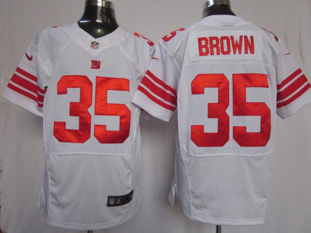 Nike New York Giants #35 Andre Brown White Elite NFL Jersey Cheap