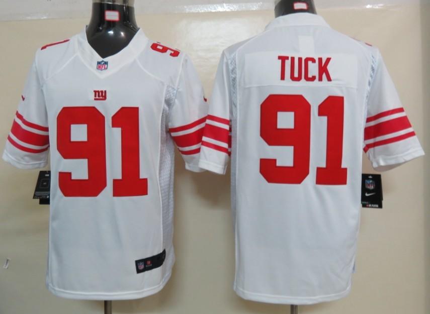 Nike New York Giants 91# Justin Tuck White Game LIMITED NFL Jerseys Cheap