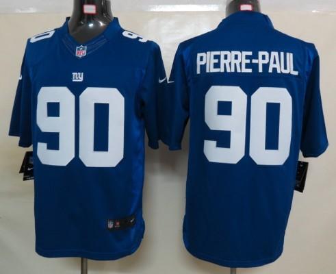 Nike New York Giants #90 Jason Pierre-Paul Blue Game LIMITED NFL Jerseys Cheap