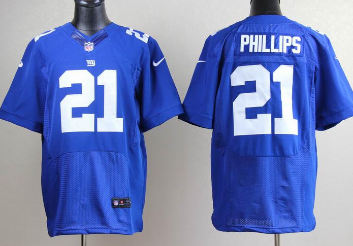 Nike New York Giants #21 Kenny Phillips Blue Elite Nike NFL Jerseys Cheap