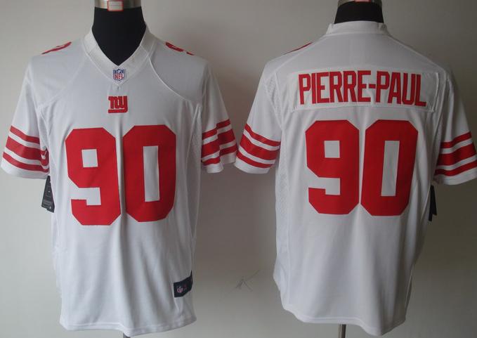 Nike New York Giants #90 Jason Pierre-Paul White Game LIMITED NFL Jerseys Cheap