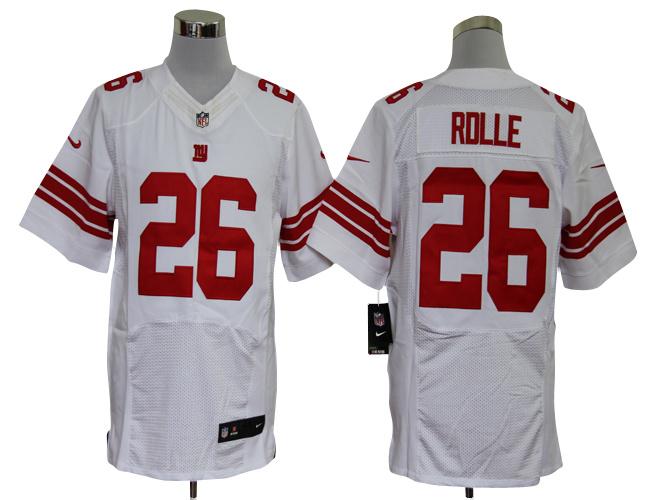 Nike New York Giants 26# Antrel Rolle White Elite Nike NFL Jerseys Cheap